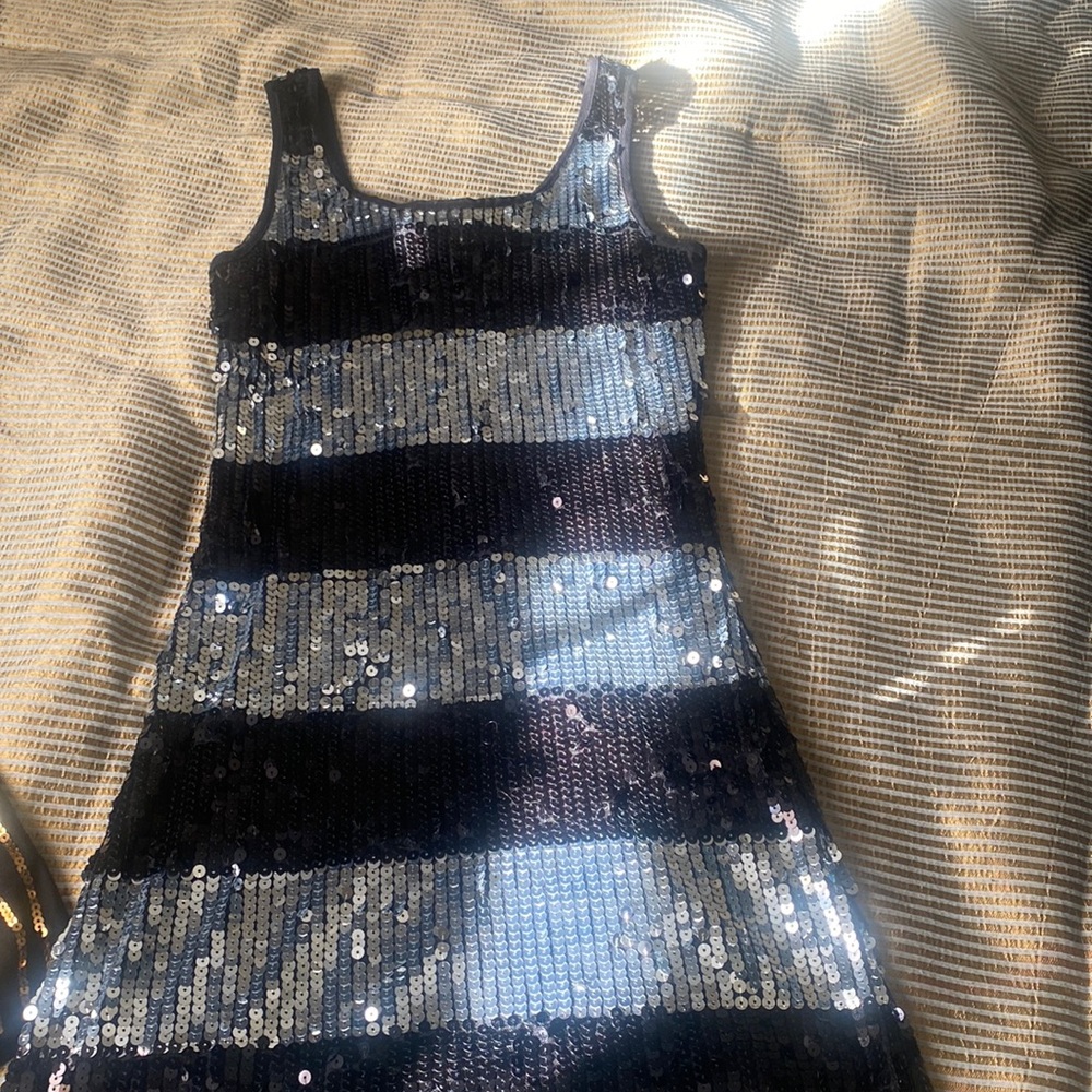 Small black/silver sequin dress